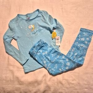 Disney Store girls size 4 Tinkerbell light blue pajama set, NWT